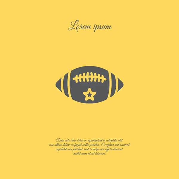 Football américain icône Web — Image vectorielle