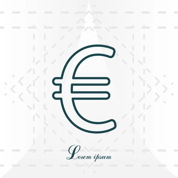 Euro-Liniensymbol — Stockvektor