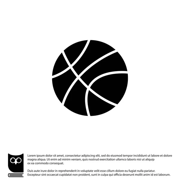 Basketbal sport pictogram — Stockvector