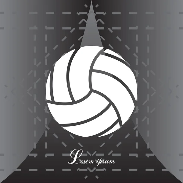 Web-Ikone des Volleyballs — Stockvektor
