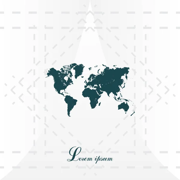 Icono del mapa del mundo — Vector de stock