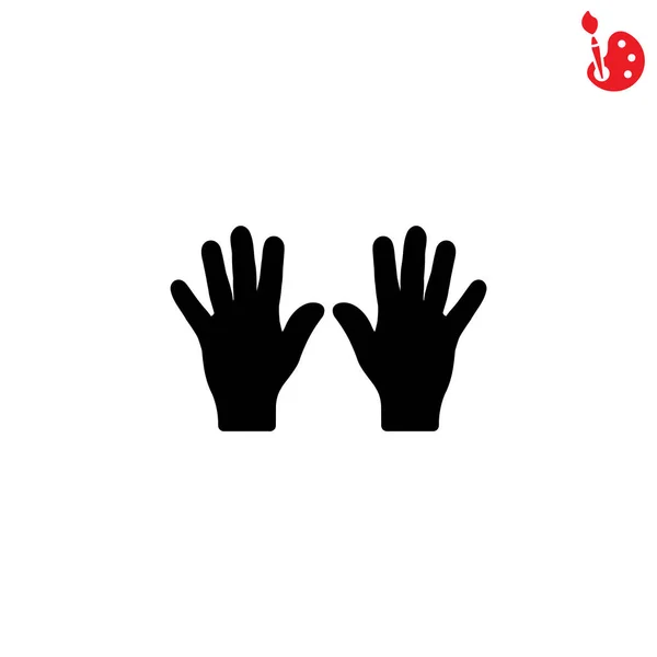 Vänster och höger hand ikon — Stock vektor