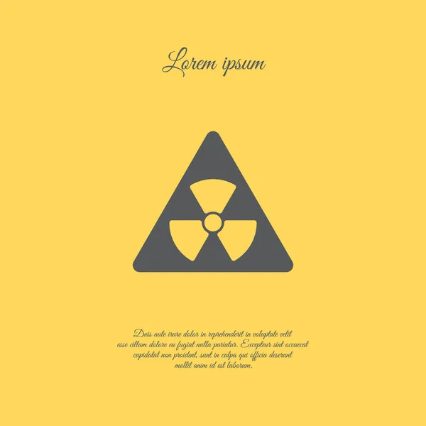 Símbolo de perigo de radiação —  Vetores de Stock