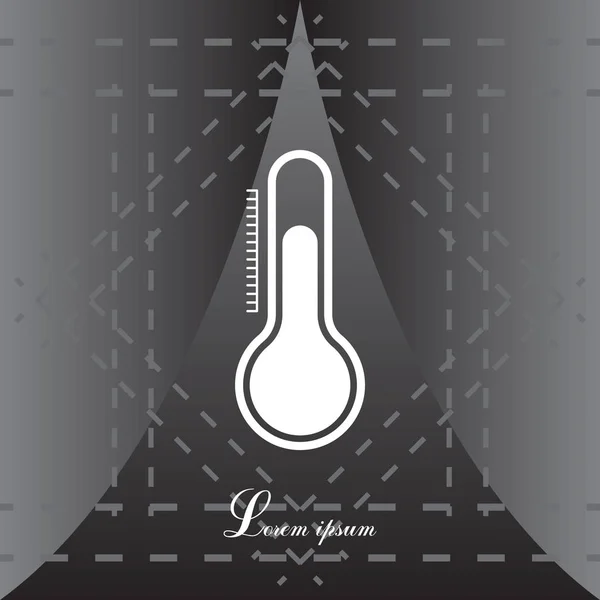 Thermometer web pictogram — Stockvector