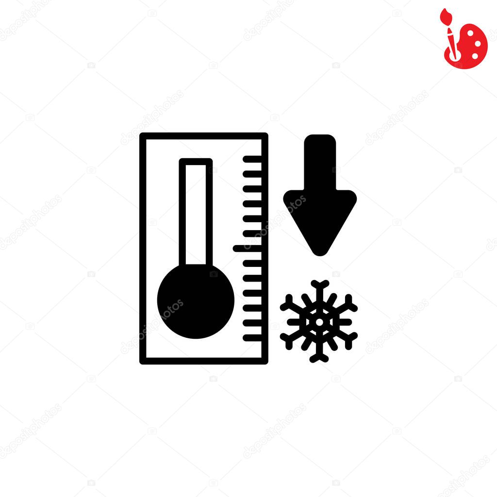 thermometer simple icon