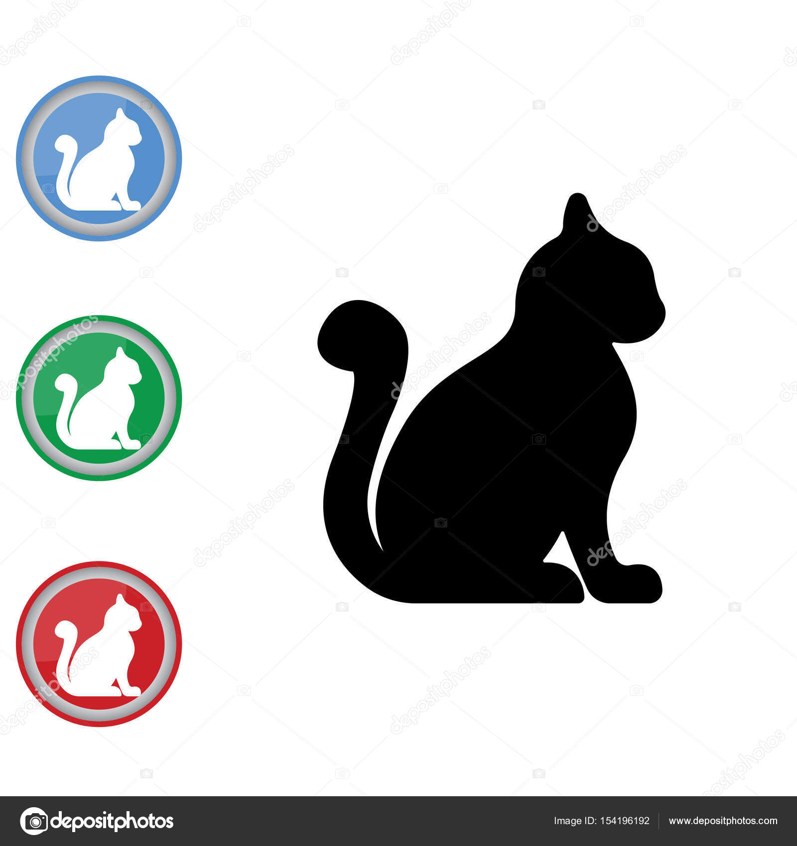 Cat Icon Stock Illustrations – 215,498 Cat Icon Stock