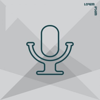 Tasarım mikrofonu simgesinin