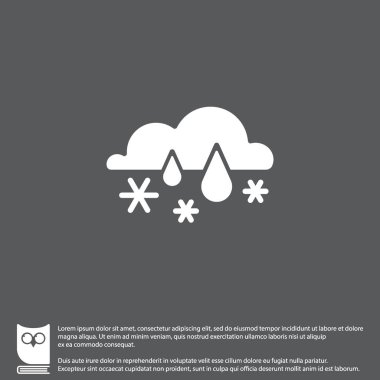 Yağmur simgesiyle kar