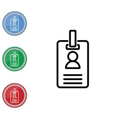 boş kimlik kartı ile toka kutsal kişilerin resmi