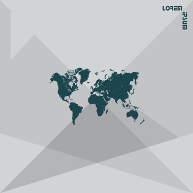 dünya haritası simgesi