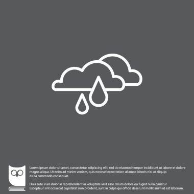 Yağmur bulutları simgesi