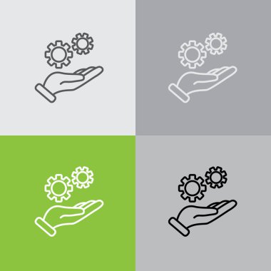 elinde basit simge Dişliler