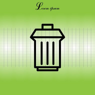 çöp kutusu simgesini