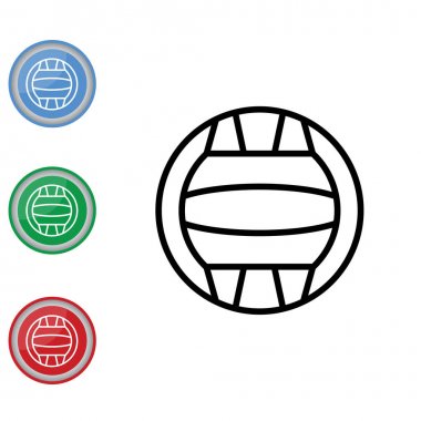Voleybol basit simgesi