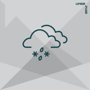  kar ve yağmur simgesi