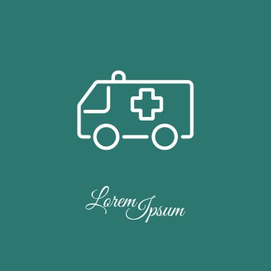 tıbbi van basit simgesi