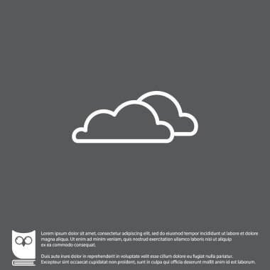 Bulutlar hava simgesi