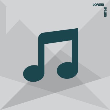 müzik Not basit simgesi