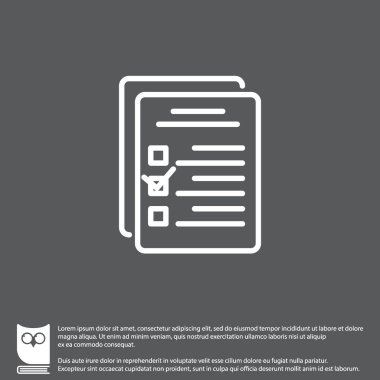 Denetim listesi satırı simgesi