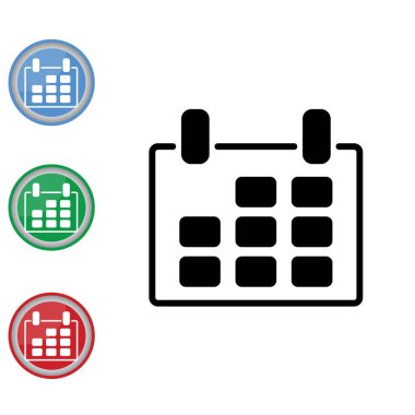 Web satırı simgesi. Takvim