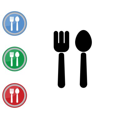 çatal bıçak takımları düz simgesi