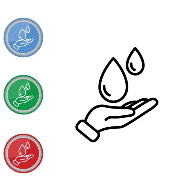 Elinde su damlaları