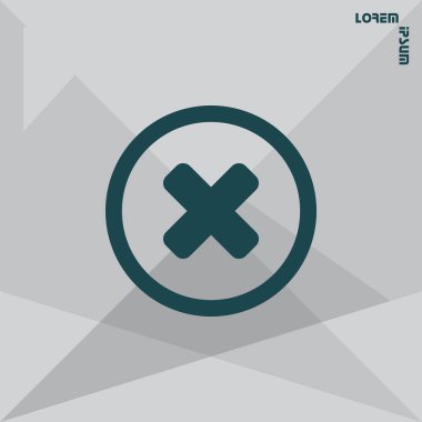 işareti basit simgesini çöp