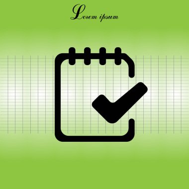 Yapılacak iş onay simgesi