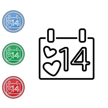 Sevgililer günü kartı simgesi