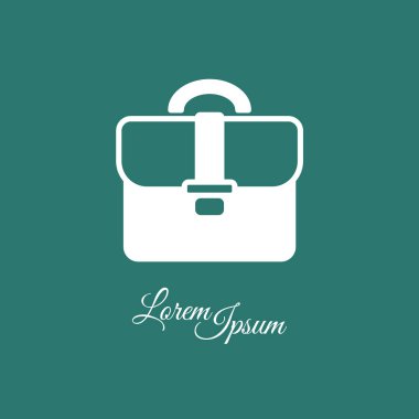 Evrak Çantası Düz Simgesi