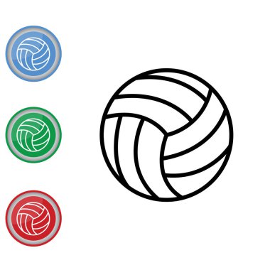 Voleybol basit simgesi