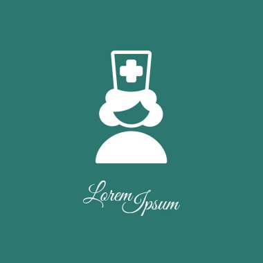 Hemşire basit simgesi