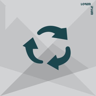 Döndürme oklarını web simgesi