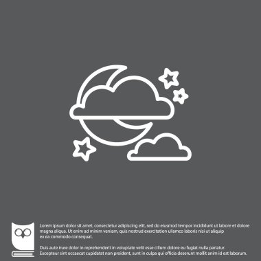 Tasarım gece simgesinin