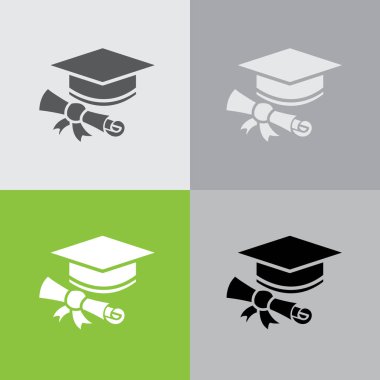 Öğrenci cap ile diploma kutsal kişilerin resmi