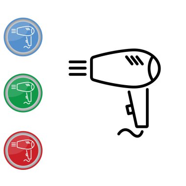 Saç kurutma makinesi satırı simgesi