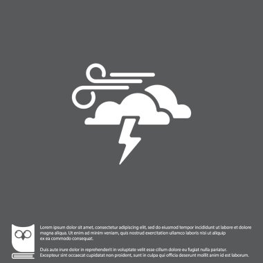 rüzgarlı hava simgesi