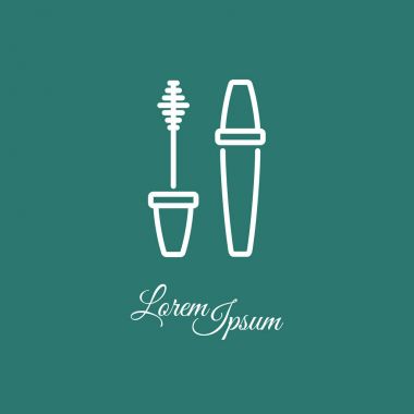 Maskara düz simgesi