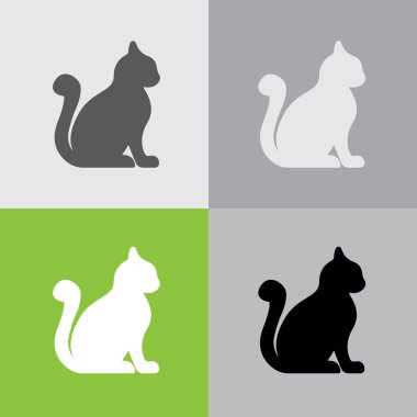 Kedi simgesi silüeti