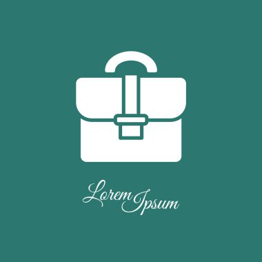 Evrak Çantası Düz Simgesi