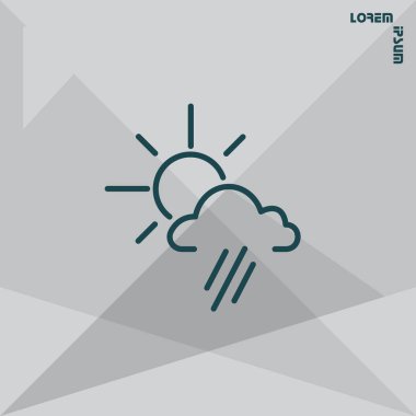 Tasarım meteoroloji simgesinin