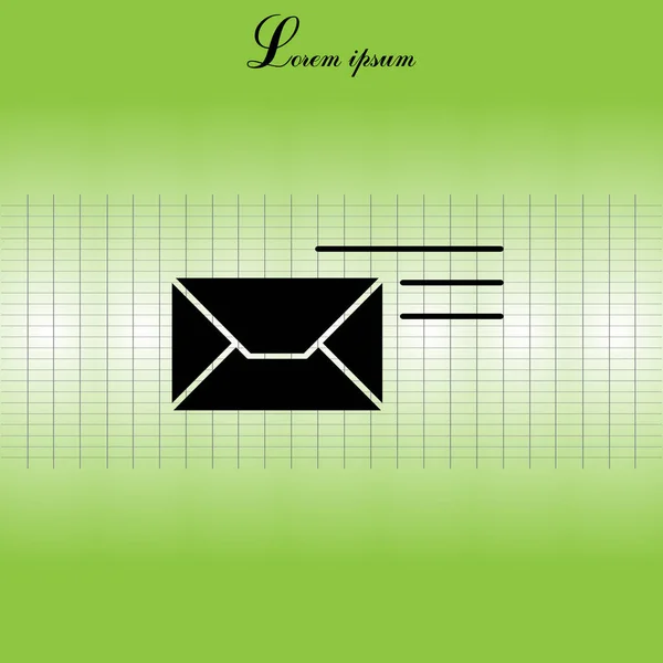 Ikona pošta ilustrace — Stockový vektor