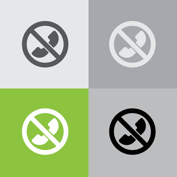 forbidden call simple icon