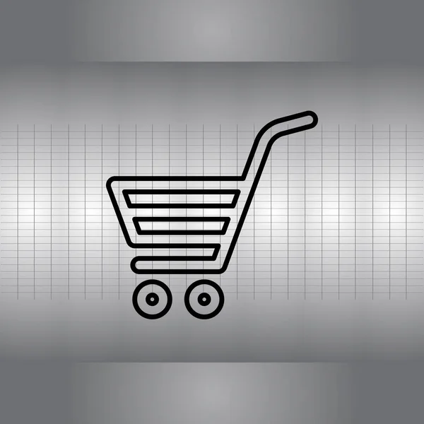 Shopping cart (basket) — Stock Vector