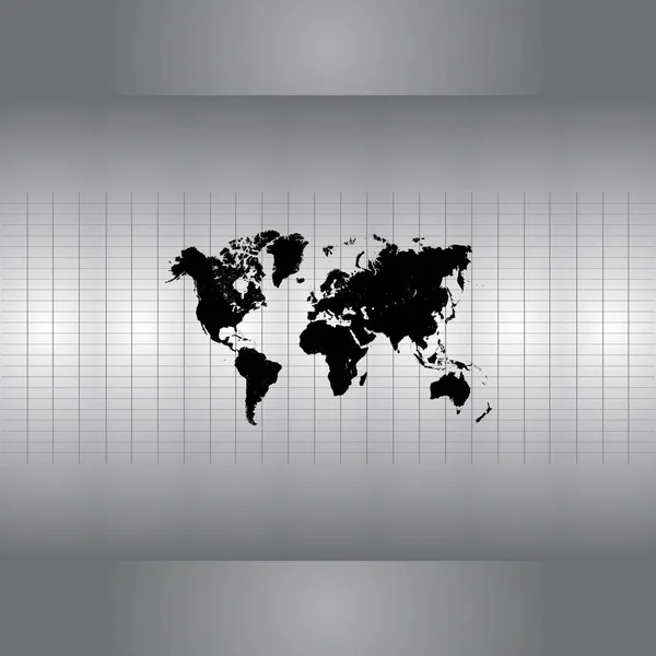 Icône de carte du monde — Image vectorielle