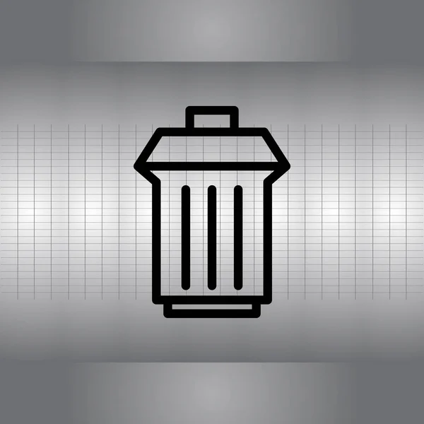 Trash can icon — Stock Vector