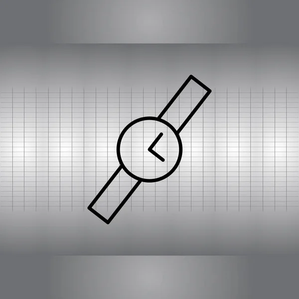 Polshorloge pictogram illustratie — Stockvector