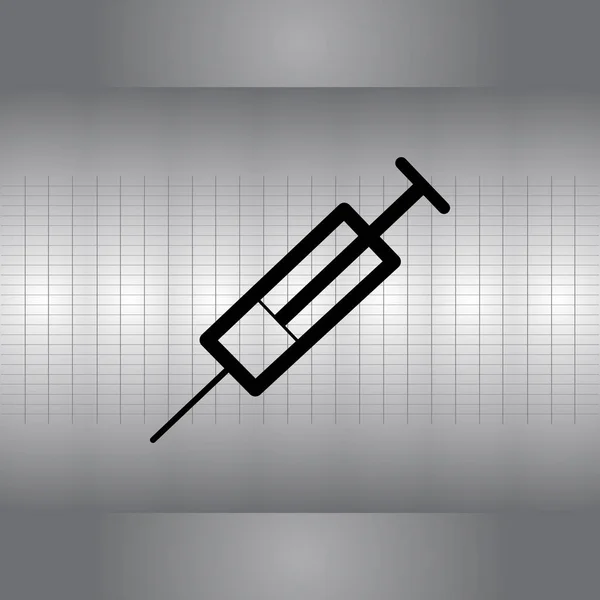 Syringe line icon — Stock Vector