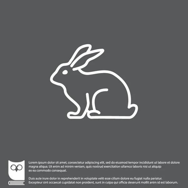 兔线图标 — 图库矢量图片