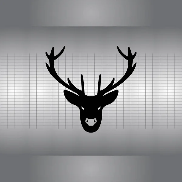 Lieve hoofd pictogram — Stockvector